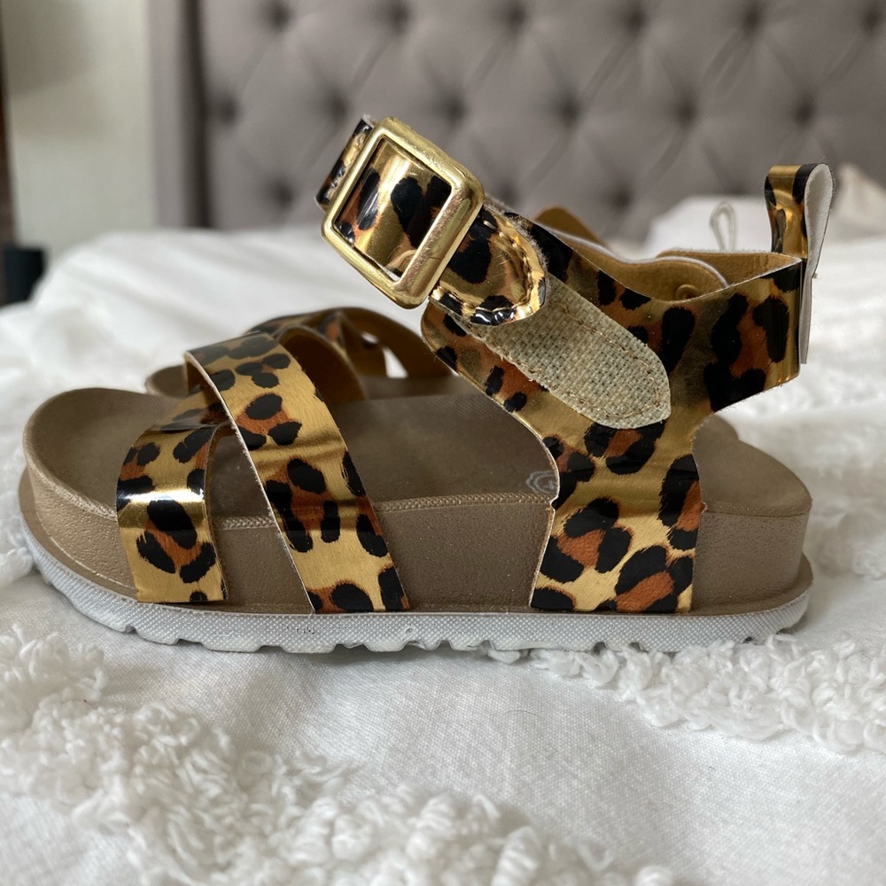 First Steps leopard sandals - Picture 3 of 6